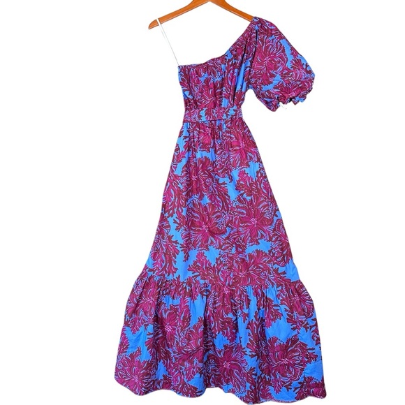 LILLY PULITZER Zelalynn One-Shoulder Cotton Maxi Dress - Picture 7 of 13